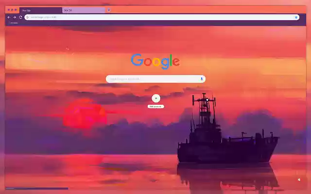 Sunset-Schiff vom Chrome-Webshop zur Ausführung mit OffiDocs Chromium online