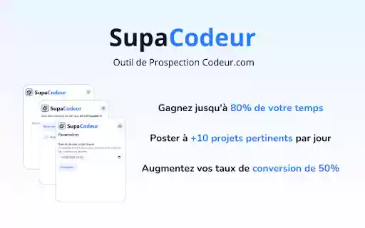 SupaCodeur Outil de Prospection Codeur.com  from Chrome web store to be run with OffiDocs Chromium online