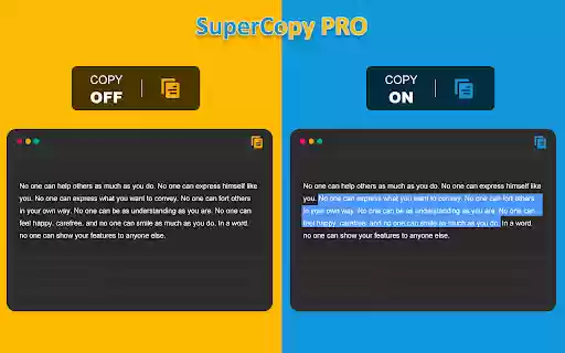 SuperCopy ProAllow Right Click and Copy  from Chrome web store to be run with OffiDocs Chromium online