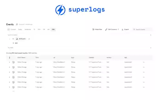 Superlogs  from Chrome web store to be run with OffiDocs Chromium online