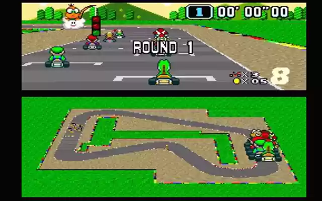 Super Mario Kart Super Nintendo Emulator from Chrome web store to be run with OffiDocs Chromium online Super Mario Kart Super Nintendo Emulator from Chrome web store to be run with OffiDocs Chromium online