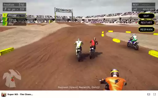 Super MX The Champion Race to victory in motocross action!  from Chrome web store to be run with OffiDocs Chromium online