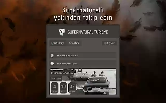 Supernatural Türkiye  from Chrome web store to be run with OffiDocs Chromium online