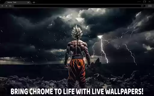 Super Saiyan Goku Live Wallpaper  from Chrome web store to be run with OffiDocs Chromium online