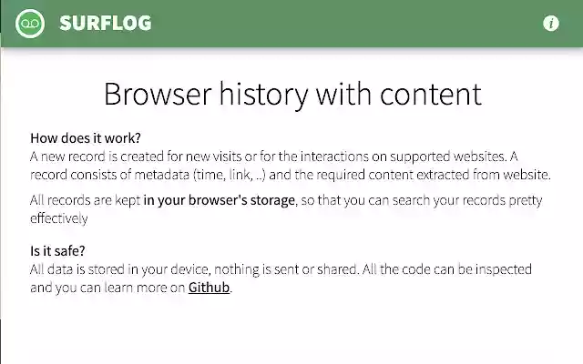 SurfLog من متجر Chrome الإلكتروني ليتم تشغيله باستخدام OffiDocs Chromium عبر الإنترنت