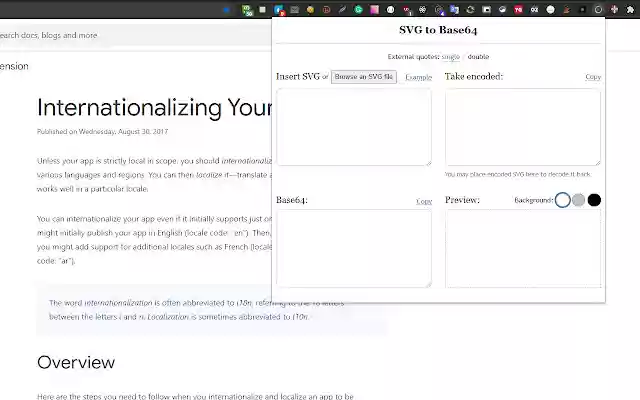 SVG to Base64  from Chrome web store to be run with OffiDocs Chromium online SVG to Base64  from Chrome web store to be run with OffiDocs Chromium online