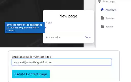 Sweet Cricket for Google Web Site Management from Chrome web store to be run with OffiDocs Chromium online Sweet Cricket for Google Web Site Management from Chrome web store to be run with OffiDocs Chromium online