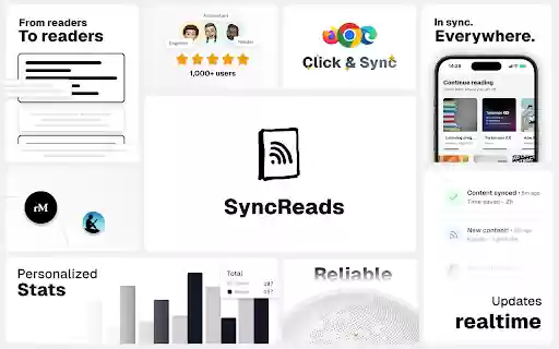 SyncReads one place for your web  from Chrome web store to be run with OffiDocs Chromium online