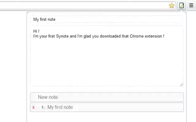 Synotepad  from Chrome web store to be run with OffiDocs Chromium online