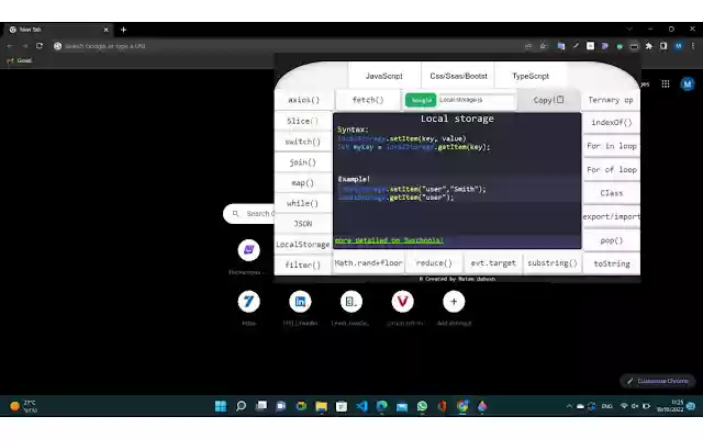 Syntax reminder from Chrome web store to be run with OffiDocs Chromium online Syntax reminder from Chrome web store to be run with OffiDocs Chromium online