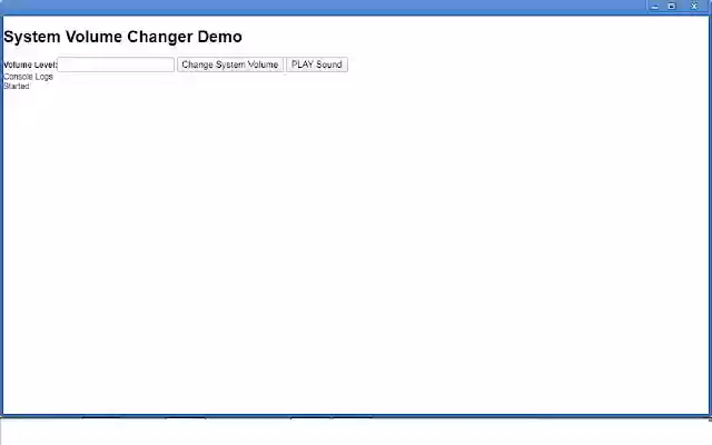System Volume Changer Demo from Chrome web store to be run with OffiDocs Chromium online System Volume Changer Demo from Chrome web store to be run with OffiDocs Chromium online