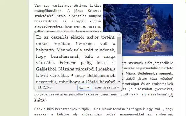 Szentírás  from Chrome web store to be run with OffiDocs Chromium online