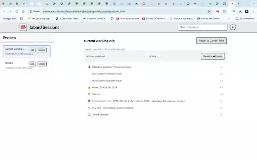 Tabard  from Chrome web store to be run with OffiDocs Chromium online
