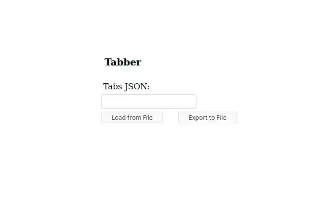 Tabber  from Chrome web store to be run with OffiDocs Chromium online