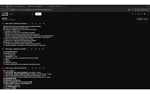 TabClip Tab Manager  from Chrome web store to be run with OffiDocs Chromium online