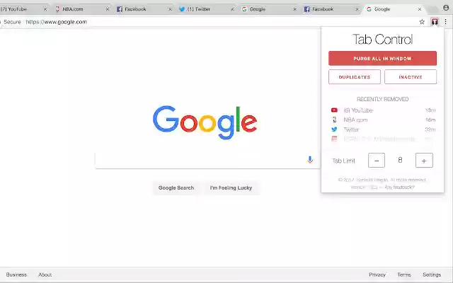 Kontrol Tab dari toko web Chrome untuk dijalankan dengan OffiDocs Chromium online