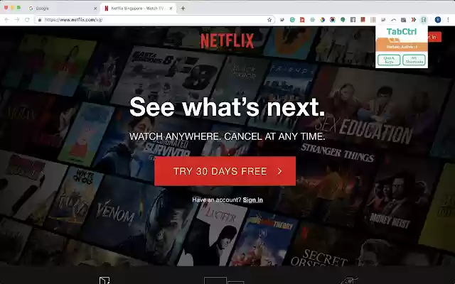 TabCtrl  from Chrome web store to be run with OffiDocs Chromium online