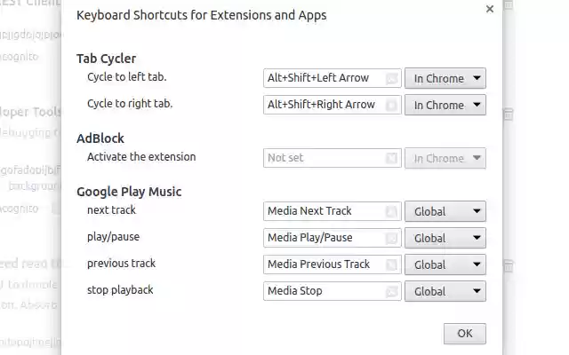Tab Cycler  from Chrome web store to be run with OffiDocs Chromium online