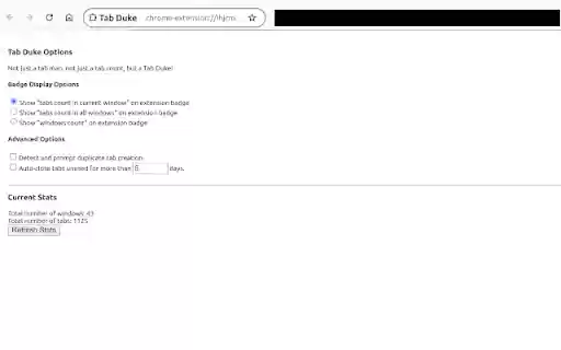 Tab Duke from Chrome web store to be run with OffiDocs Chromium online Tab Duke from Chrome web store to be run with OffiDocs Chromium online