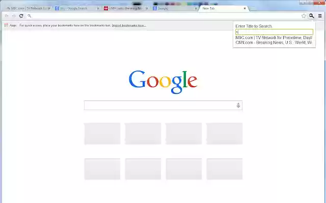 Tab Finder  from Chrome web store to be run with OffiDocs Chromium online