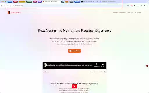 Tab Genius  from Chrome web store to be run with OffiDocs Chromium online