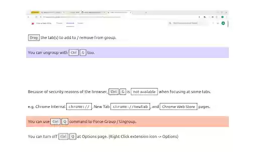Tab Group Shortcut from Chrome web store to be run with OffiDocs Chromium online Tab Group Shortcut from Chrome web store to be run with OffiDocs Chromium online