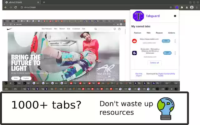 Tab Guard  from Chrome web store to be run with OffiDocs Chromium online