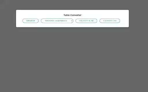 Table Converter  from Chrome web store to be run with OffiDocs Chromium online