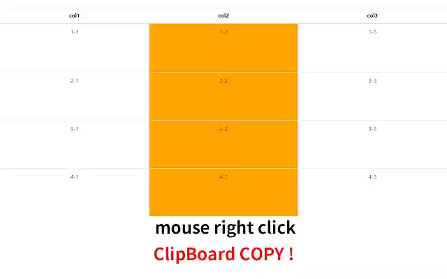 Table Copy  from Chrome web store to be run with OffiDocs Chromium online