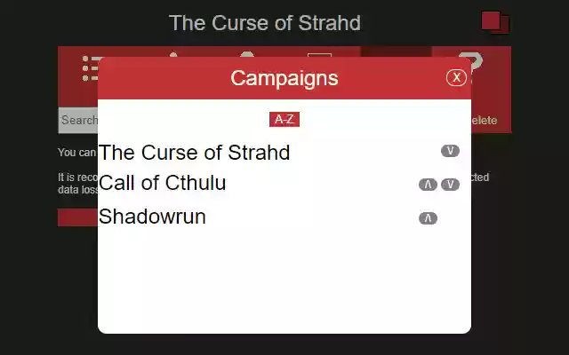 Tabletop Adventure Journal  from Chrome web store to be run with OffiDocs Chromium online