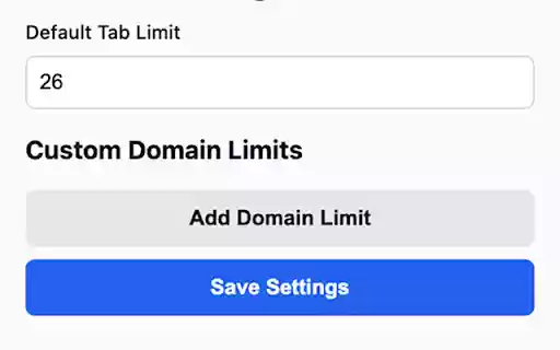 Tab Limiter – Tab Manager  Domain Control  from Chrome web store to be run with OffiDocs Chromium online