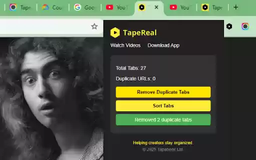Tab Manager for Creators  from Chrome web store to be run with OffiDocs Chromium online