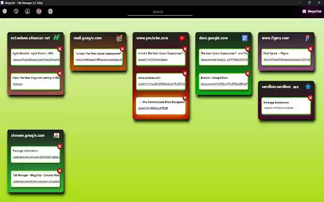 Tab Manager MegaTab from Chrome web store to be run with OffiDocs Chromium online Tab Manager MegaTab from Chrome web store to be run with OffiDocs Chromium online