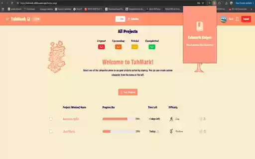 TabMark Helper  from Chrome web store to be run with OffiDocs Chromium online