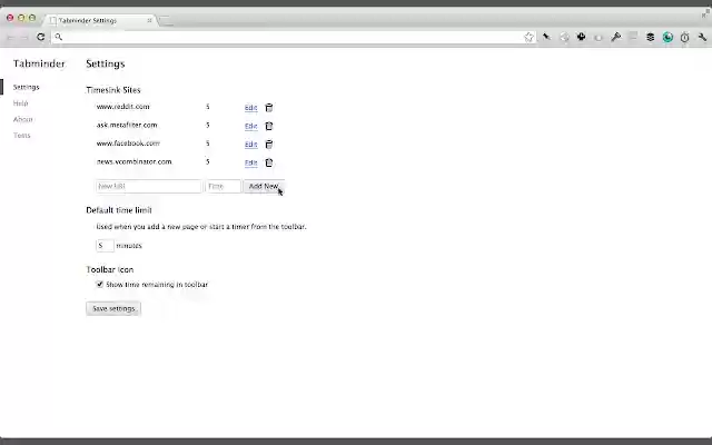 Tabminder  from Chrome web store to be run with OffiDocs Chromium online