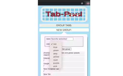 Tab Pool  from Chrome web store to be run with OffiDocs Chromium online