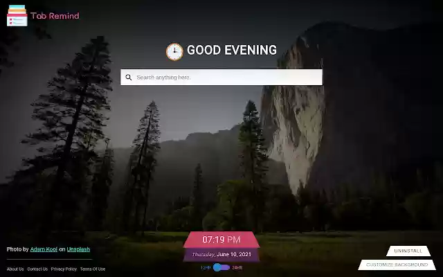 Tab Remind Extension from Chrome web store to be run with OffiDocs Chromium online Tab Remind Extension from Chrome web store to be run with OffiDocs Chromium online