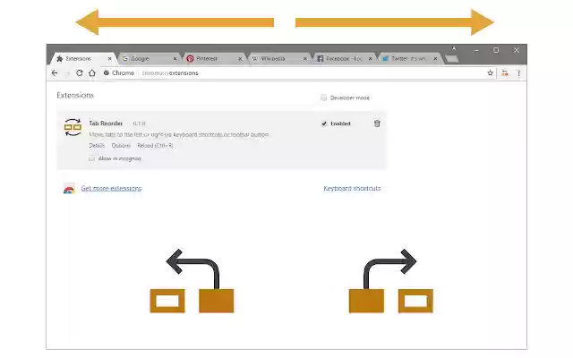 Tab Reorder from Chrome web store to be run with OffiDocs Chromium online Tab Reorder from Chrome web store to be run with OffiDocs Chromium online
