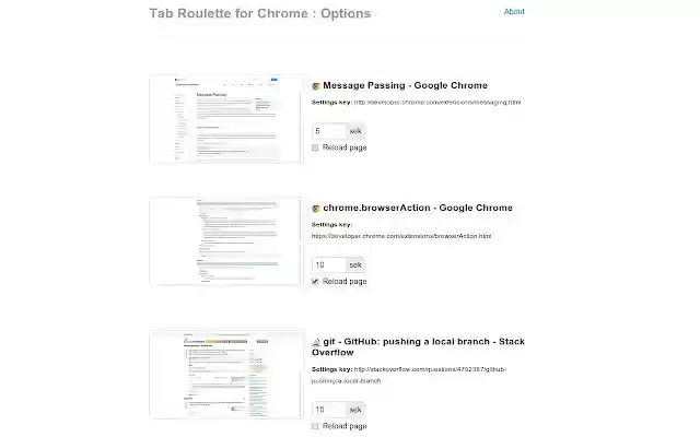 TabRoulette  from Chrome web store to be run with OffiDocs Chromium online