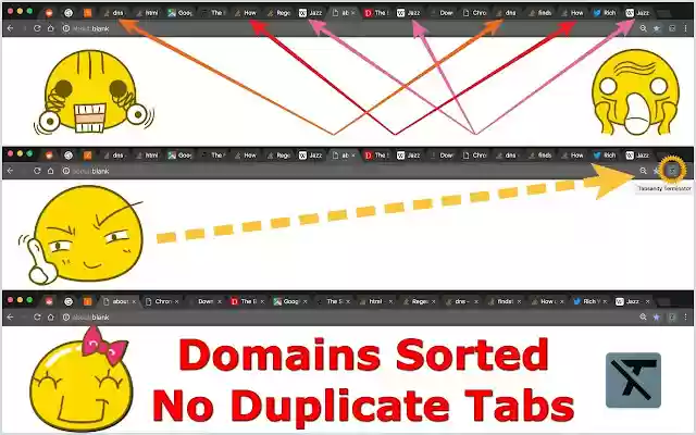 Tabsanity Terminator  from Chrome web store to be run with OffiDocs Chromium online