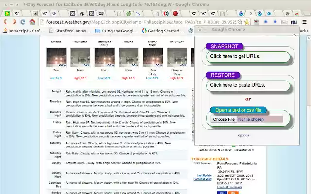 Tab Snap  from Chrome web store to be run with OffiDocs Chromium online