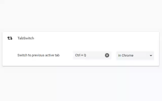 TabSwitch  from Chrome web store to be run with OffiDocs Chromium online