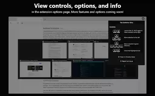 Tab Switcher Ultra  from Chrome web store to be run with OffiDocs Chromium online