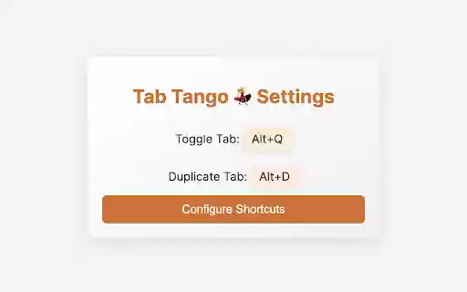 Tab Tango  from Chrome web store to be run with OffiDocs Chromium online