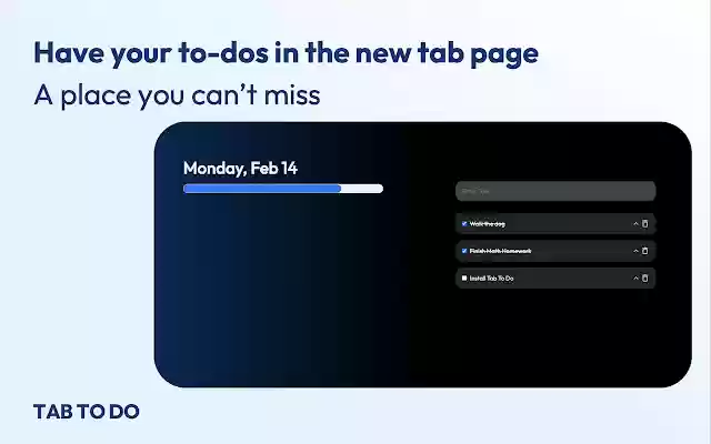 Tab To Do from Chrome web store to be run with OffiDocs Chromium online Tab To Do from Chrome web store to be run with OffiDocs Chromium online