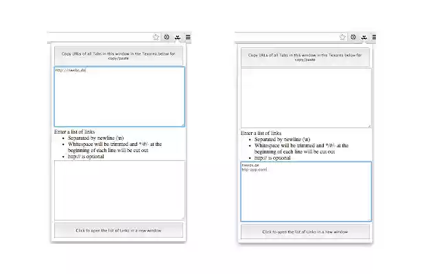 Tab to text, and back  from Chrome web store to be run with OffiDocs Chromium online