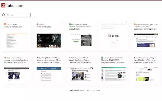 Tabulator  from Chrome web store to be run with OffiDocs Chromium online