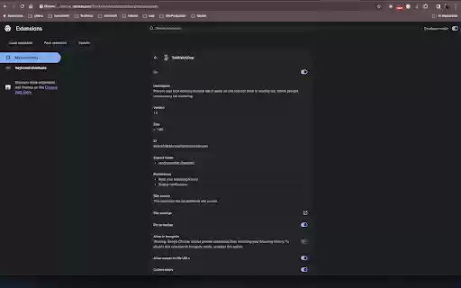 TabWatchDog  from Chrome web store to be run with OffiDocs Chromium online