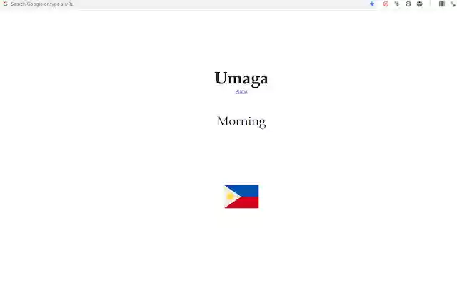 Tagalog Learning  from Chrome web store to be run with OffiDocs Chromium online