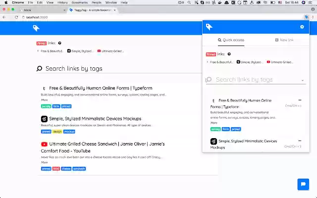 TaggyTag  from Chrome web store to be run with OffiDocs Chromium online